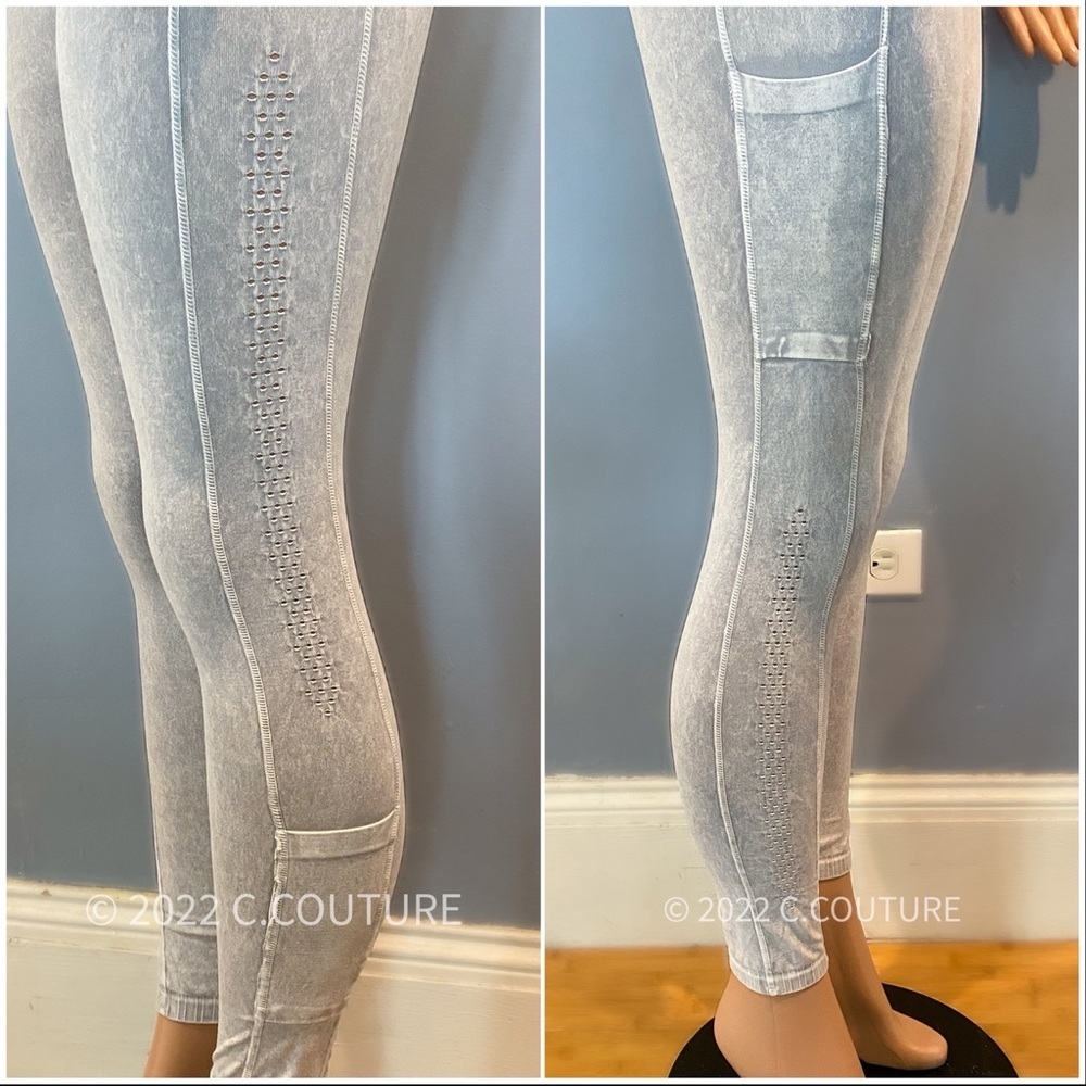 NEW FREE PEOPLE High-Rise 7/8 Good Karma 2-Pocket Leggings and Karma bra $136 - Picture 7 of 16